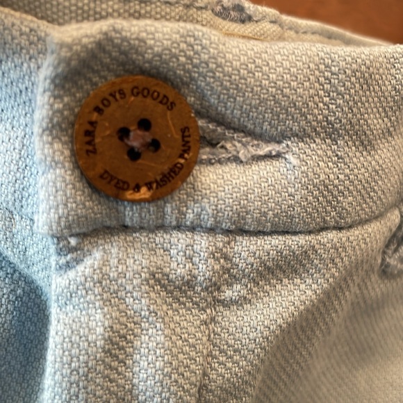 Zara Delicate Knit Baby blue shorts - Picture 3 of 9